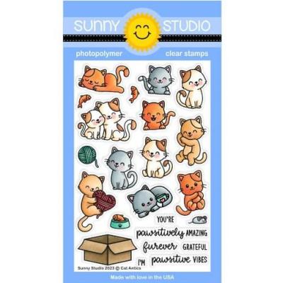 Sunny Studios Stempel - Cat Antics